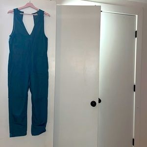 Rhythm Brand Jean onesie low-cut front button closure back comfortable small